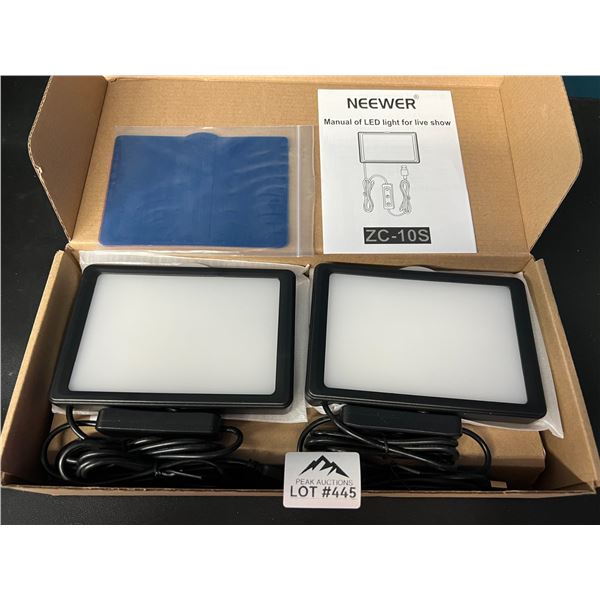 Lot of 1 Neewer 2pack Dimmable 5600K USB Colorful Video Lighting Kit w/ Tripod