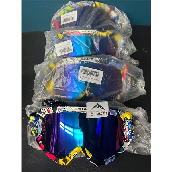 Lot of 4 Pairs of Ski/Snowboarding Goggles