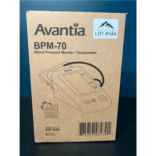 Lot of 1 Avantia Blood Pressure Monitor