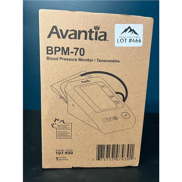 Lot of 1 Avantia Blood Pressure Monitor
