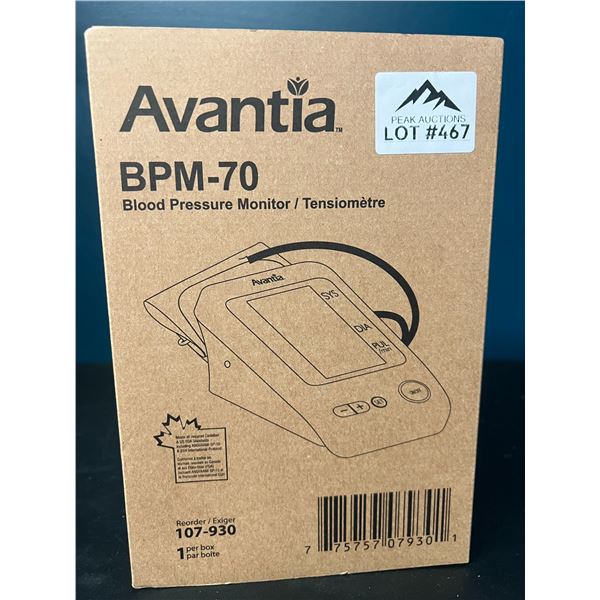 Lot of 1 Avantia Blood Pressure Monitor