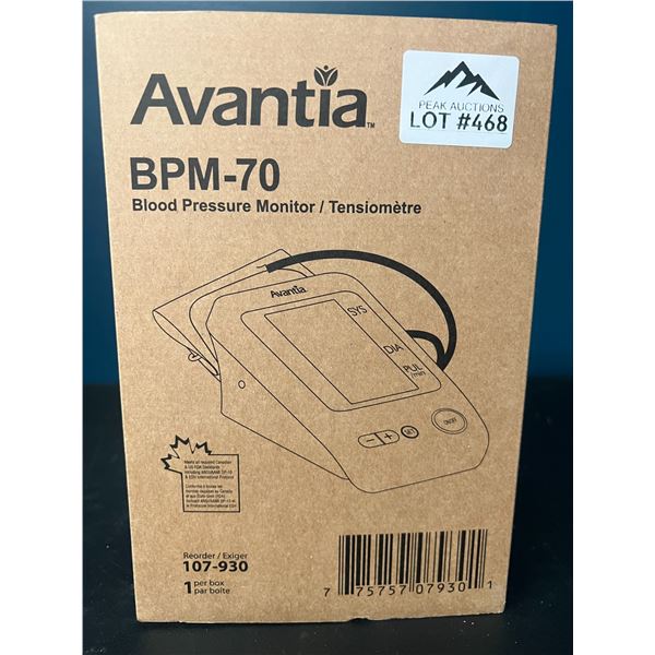 Lot of 1 Avantia Blood Pressure Monitor