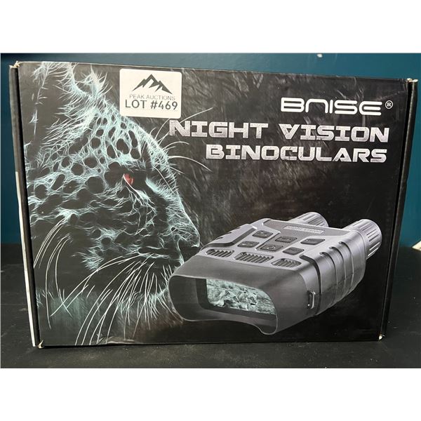 Lot of 1 BNISE Digital Night Vision Binocular Goggles w/ 984Ft Infrared Night Vision & Camcorder