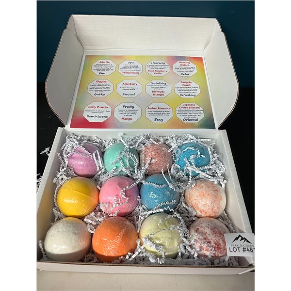 Lot of 1 Bath Bomb Set - 12 PCS - Assorted Scented Bath Bombs