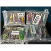 Image 1 : Lot of 4 Multi-Packs of Fishing Lures - 10pcs per pack