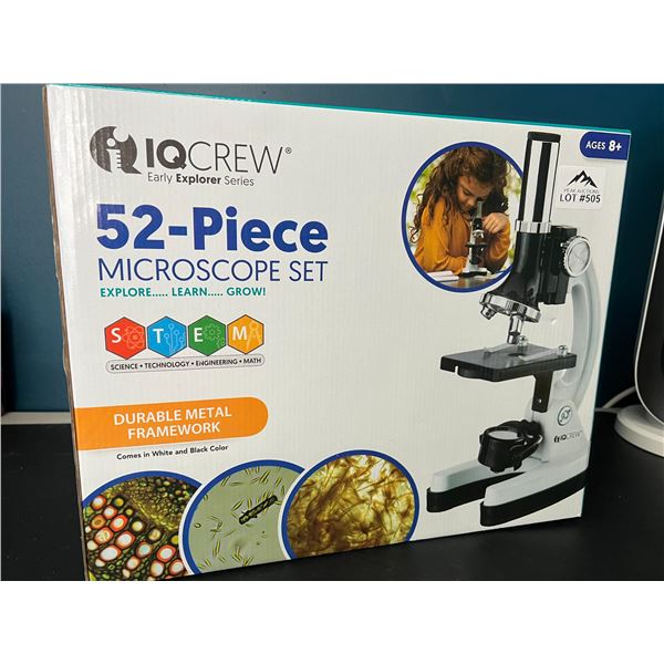 Lot of 1 IQCrew 52-Piece Microscope Set