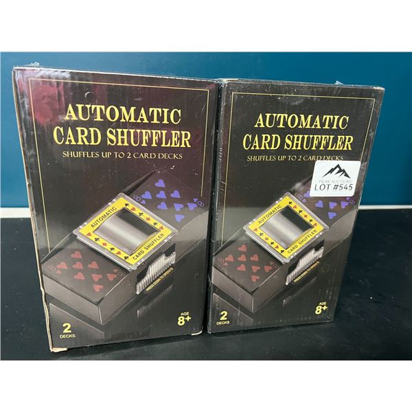 Lot of 2 Automatic Card Shufflers