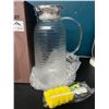Image 2 : Lot of 1 Glass Pitcher