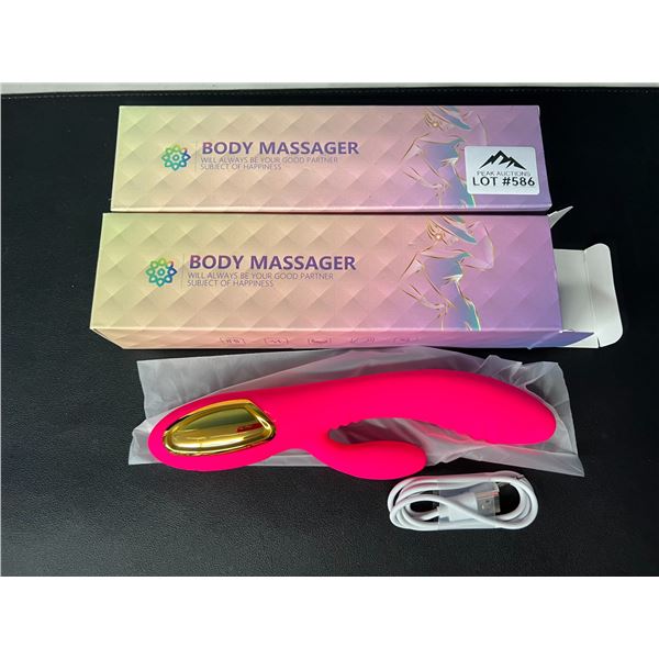 Lot of 2 Silicone Vibrating Sex Toys for Women - Rechargeable