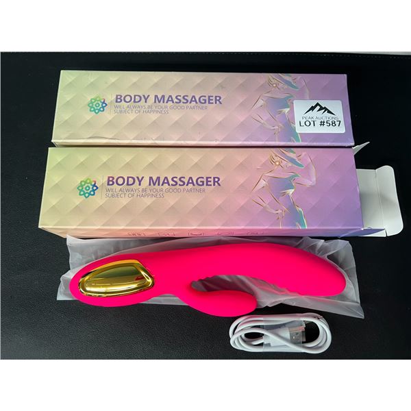 Lot of 2 Silicone Vibrating Sex Toys for Women - Rechargeable
