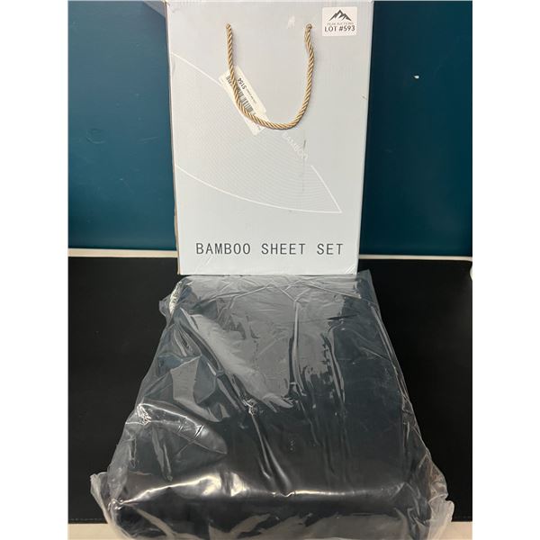 Lot of 1 Bamboo Sheet Set (King Size) - Black