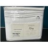 Image 1 : Lot of 1 King Size Sheet Set - 4PCS - White