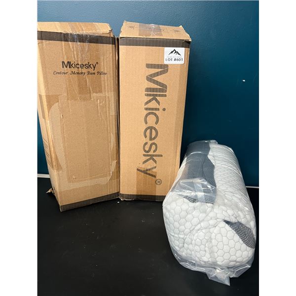 Lot of 2 Memory Foam Pillows