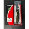 Image 1 : Lot of 1 Spyderco Delica 4 Lightweight Zome Green Folding Knife
