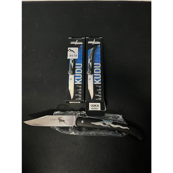 Lot of 2 Cold Steel Kudu Folding Knives