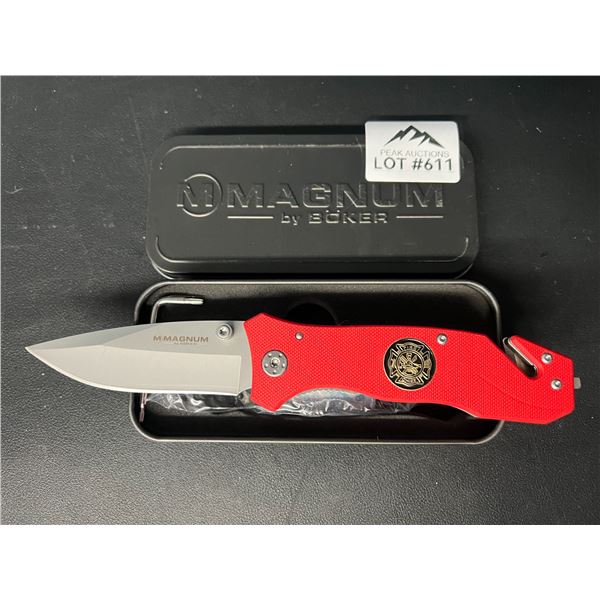 Lot of 1 Boker Magnum Fire Brigade Pocket Knife