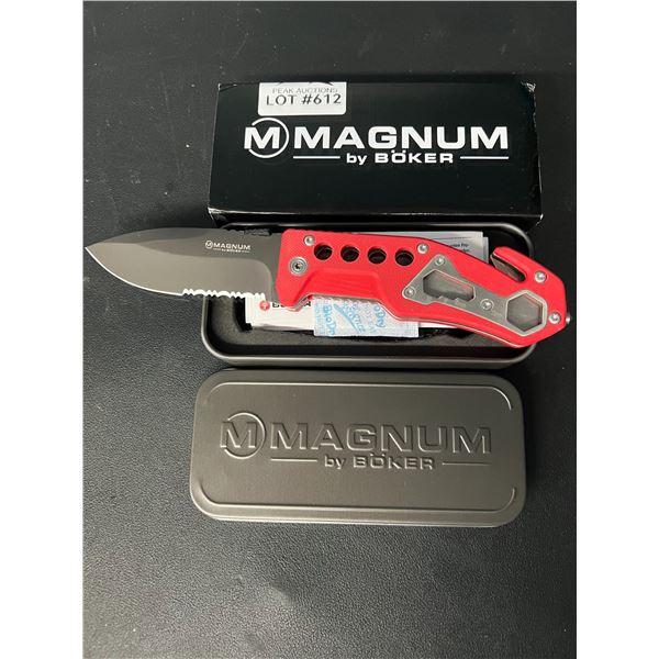 Lot of 1 Boker Magnum Master Craftsman 7 Lock Steel Folding Knife