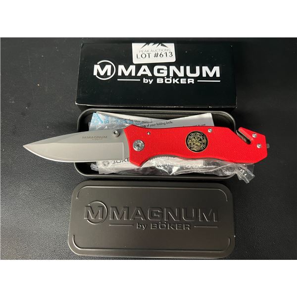 Lot of 1 Boker Magnum Fire Brigade Pocket Knife