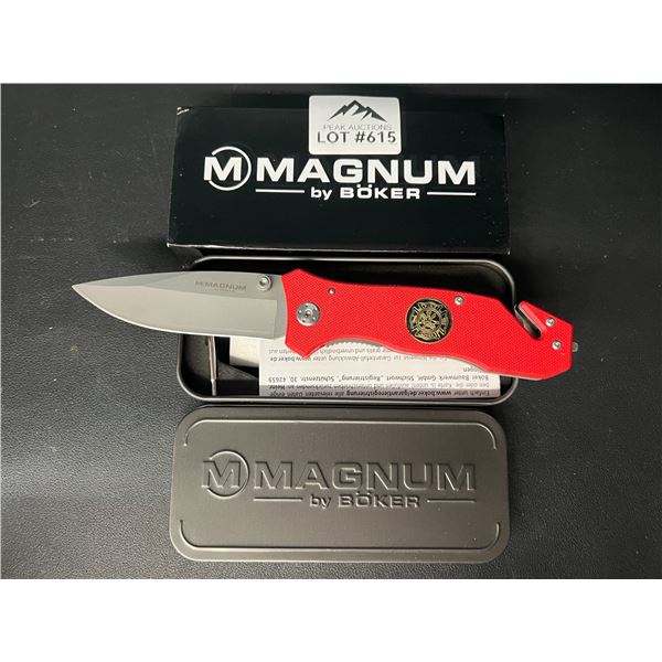 Lot of 1 Boker Magnum Fire Brigade Pocket Knife