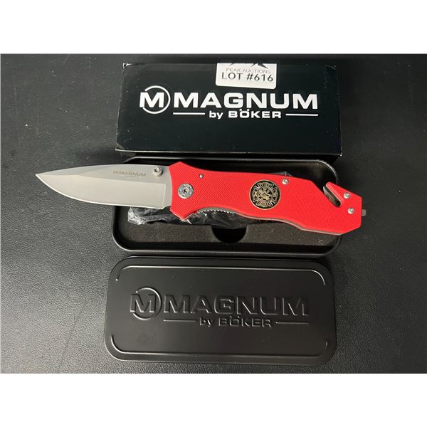 Lot of 1 Boker Magnum Fire Brigade Pocket Knife