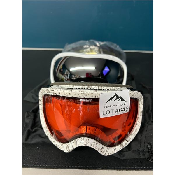 Lot of 3 Assorted Ski/Snowboarding Goggles