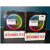 Image 1 : Lot of 2 Storm X3 LED ARGB Light-Up Gaming Fans for PC