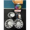 Image 2 : Lot of 2 Storm X3 LED ARGB Light-Up Gaming Fans for PC