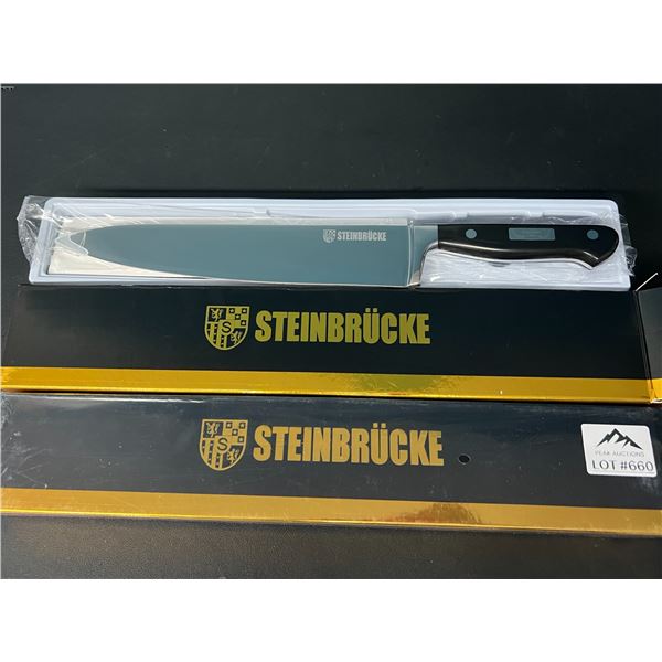 Lot of 2 SteinBrucke 10-Inch Professional Chef Kitchen Knives