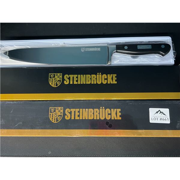 Lot of 2 SteinBrucke 10-Inch Professional Chef Kitchen Knives