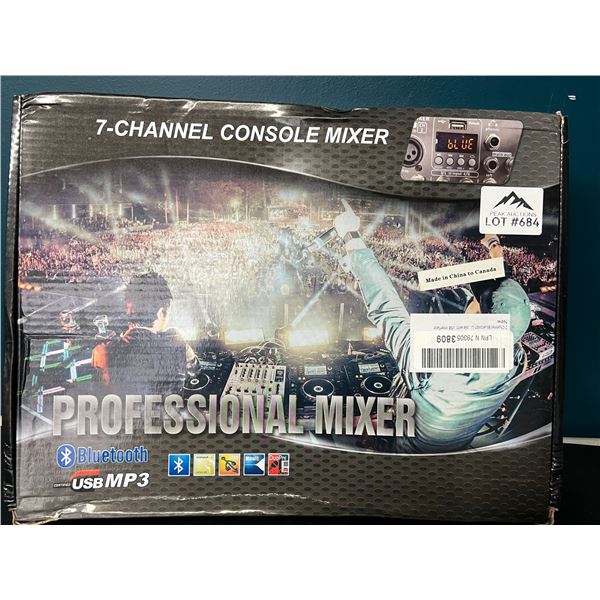 Lot of 1 7-Channel Bluetooth/USB Professional Audio Mixer Board