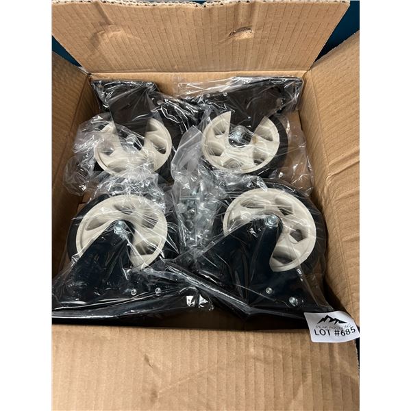 Lot of 4 5" Caster Wheels