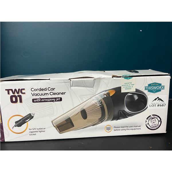 Lot of 1 Corded Car Vacuum Cleaner