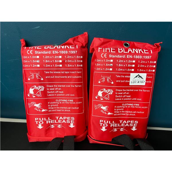 Lot of 2 Fire Blankets