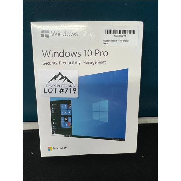 Lot of 1 Windows 10 Pro Install/Download Software