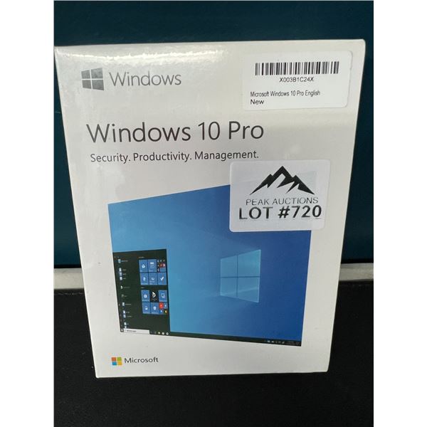 Lot of 1 Windows 10 Pro Install/Download Software