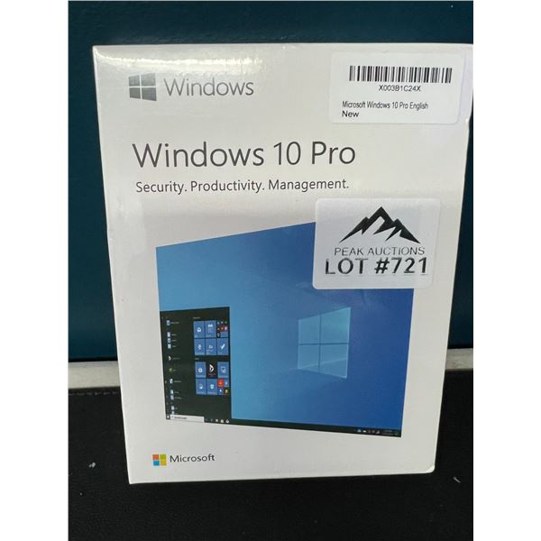 Lot of 1 Windows 10 Pro Install/Download Software