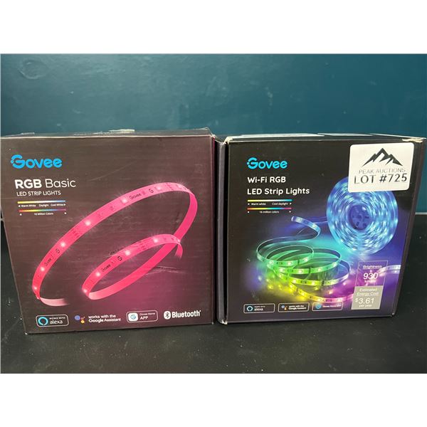 Lot of 2 Govee WiFi RGB LED Strip Lights (32.8FT each)