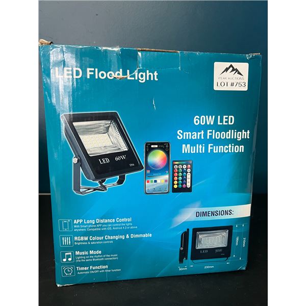 Lot of 1 Smart LED Floor Light (RGB/Color Changing)