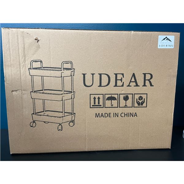 Lot of 1 3-Tier Storage/Rolling Cart
