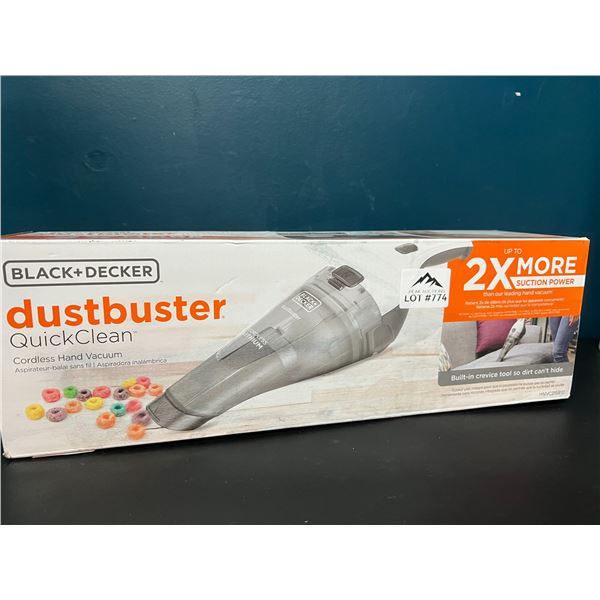 Lot of 1 Black and Decker Dustbuster Quick Clean Cordless Hand Vacuum