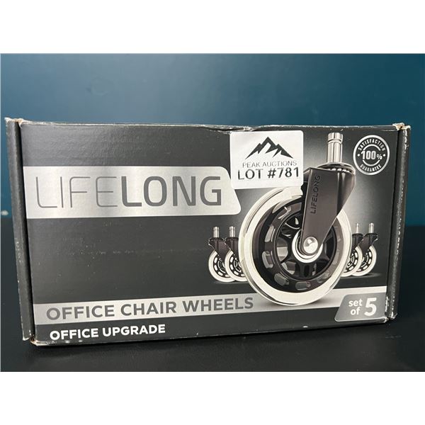 Lot of 1 5Pack Roller Blade Style Wheels for Office Chairs