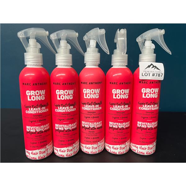 Lot of 5 Marc Anthony Grow Long Leave-In Conditioner Sprays