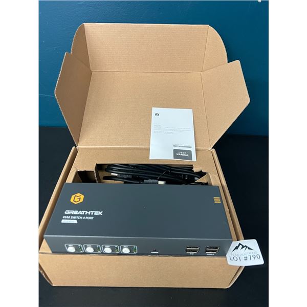 Lot of 1 HDMI KVM Switch 4 Port w/ USB