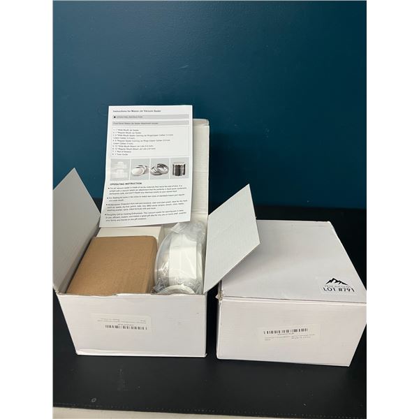 Lot of 2 Mason Jar Vacuum Sealers