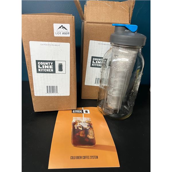 Lot of 2 County Line Kitchen Cold Brew Coffee Coffee Systems