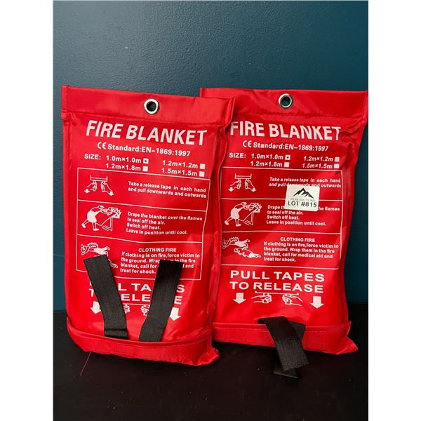 Lot of 2 Fire Blankets