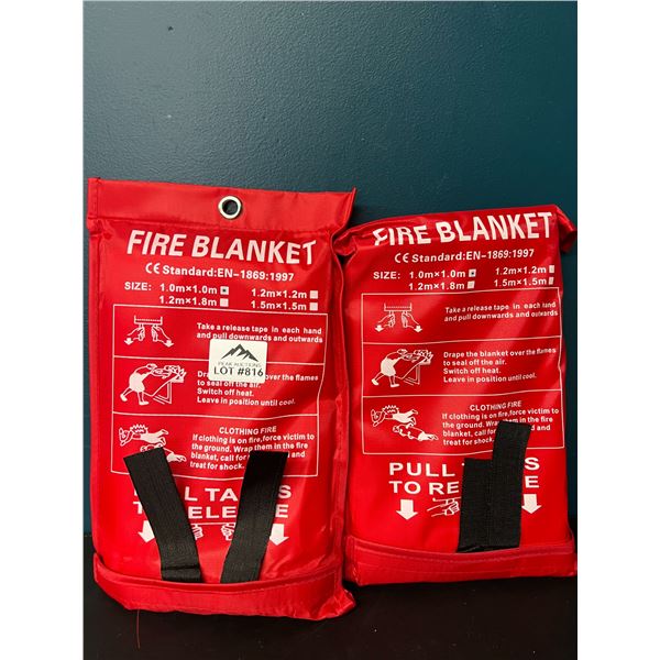 Lot of 2 Fire Blankets