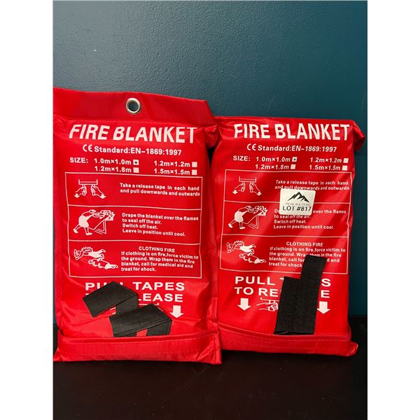 Lot of 2 Fire Blankets