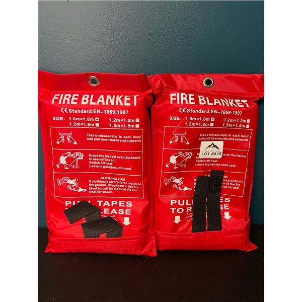 Lot of 2 Fire Blankets
