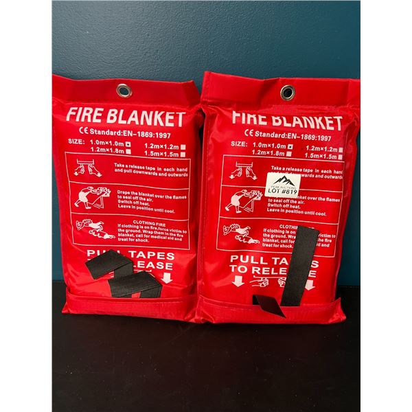 Lot of 2 Fire Blankets